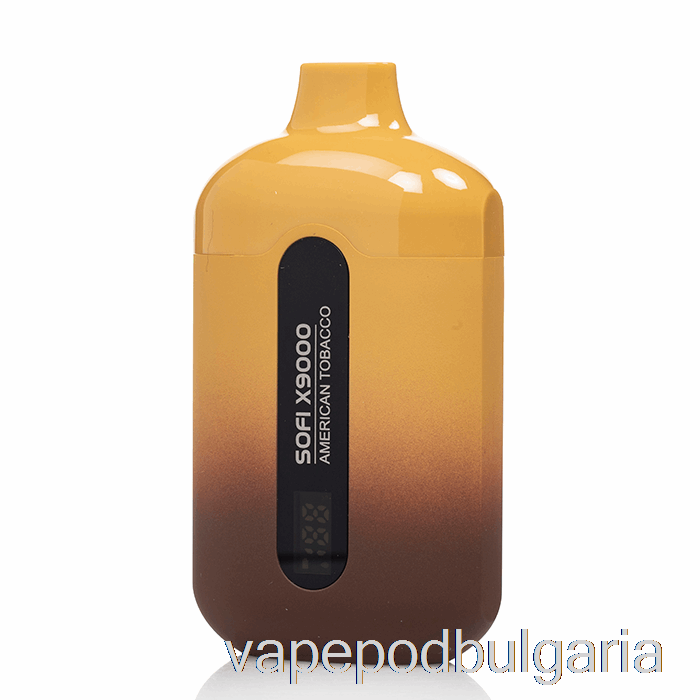 Vape 10000 Дръпки Sofi X9000 Smart Disposable American Tobacco